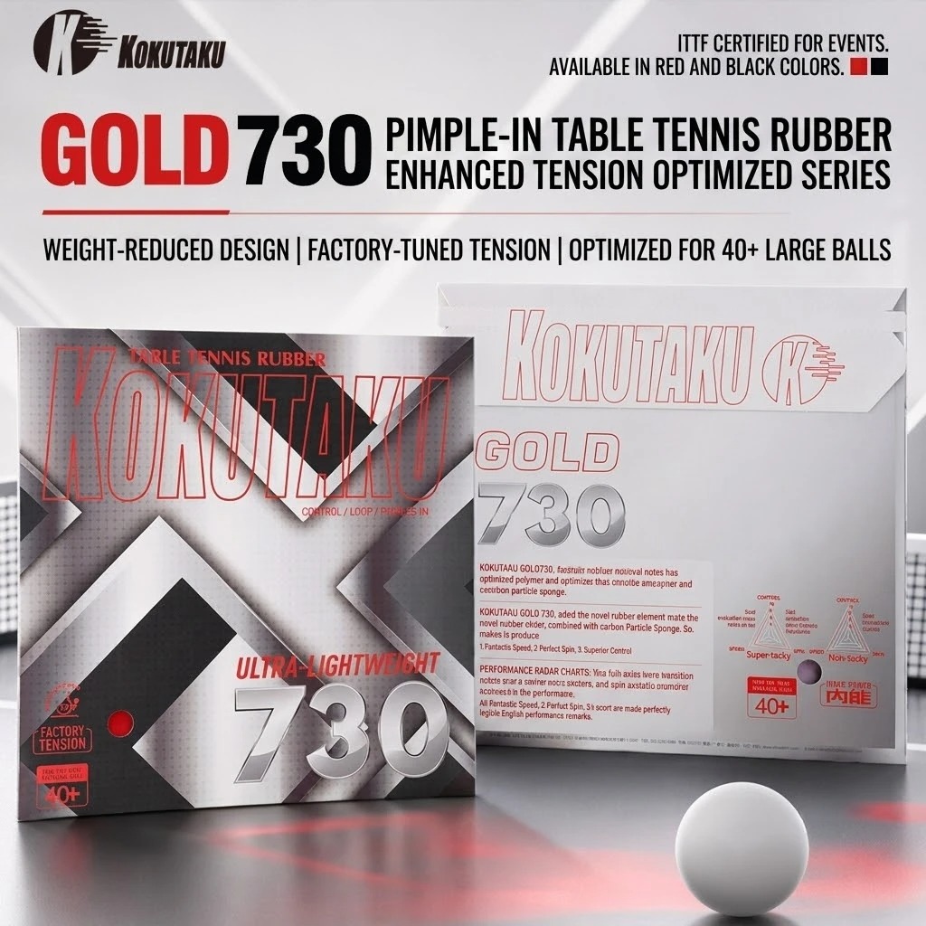 Table Tennis Rubber - Накладка для настольного тенниса Kokutaku Gold
