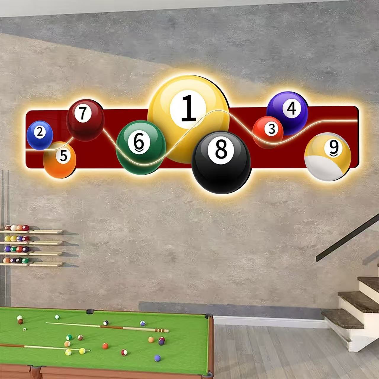 Светодиодная светящаяся картин – обзор и цена Table Tennis No 1