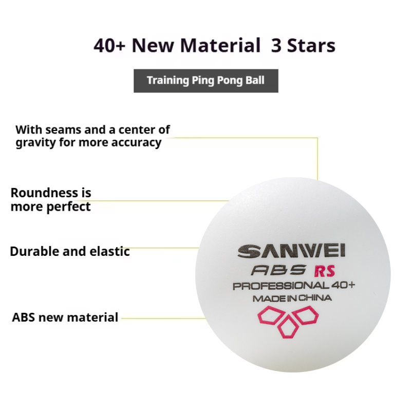 SANWEI RS40 + 3-звездочные мяч – обзор и цена Table Tennis Practice